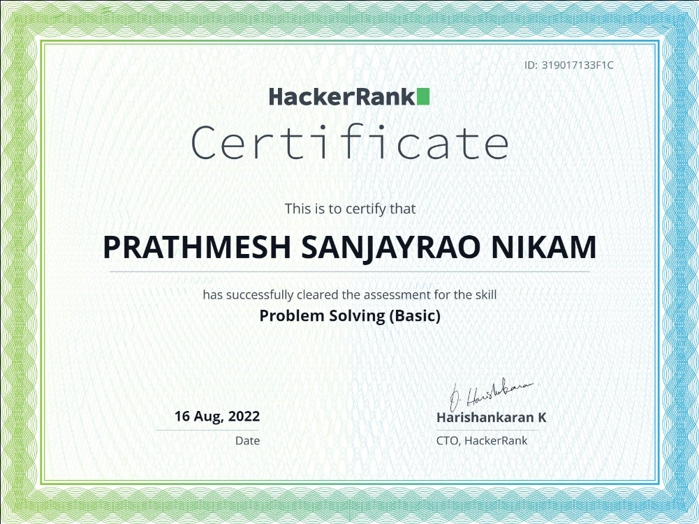 Problem Solvig (Basic)